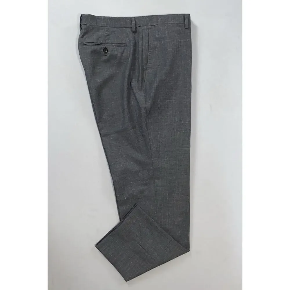Banana Republic Marzotto Italian Fabric Wool Dress Pants, Linen Look 36X29.5 EUC